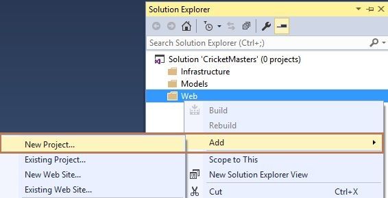 Adding New Project In Solution